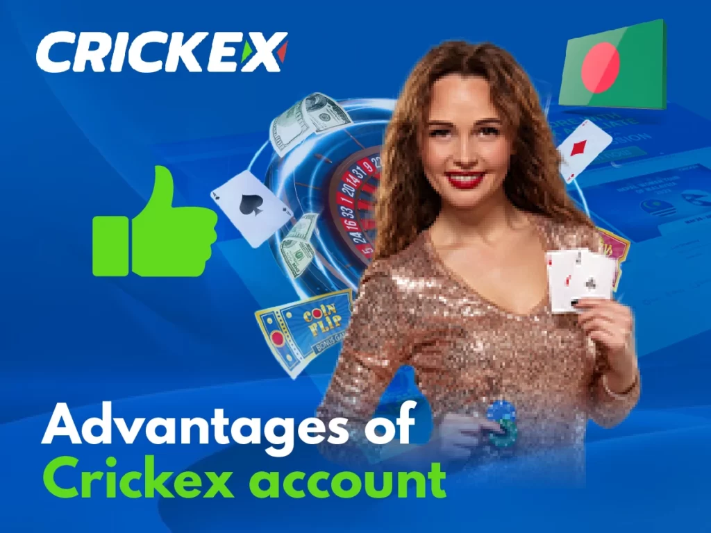 Which are the advantages of holding a Crickex88 BD account