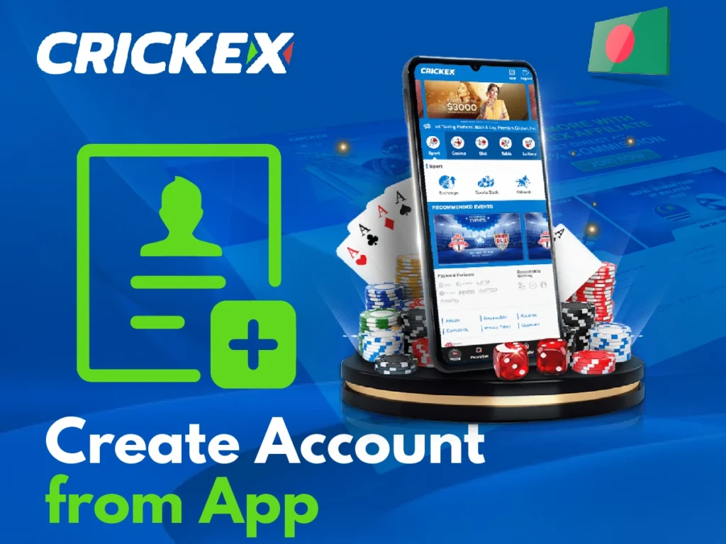 Crickex88 BD Create New Account with detailed Guide Step by Step Registrer 4 Steps to create Crickex88 BD account using the mobile app