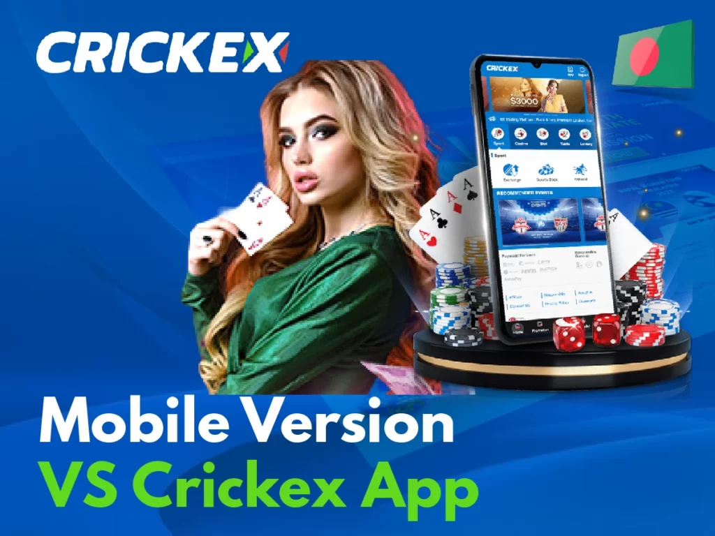Comparing crickex88 BD mobile version with the mobile application
