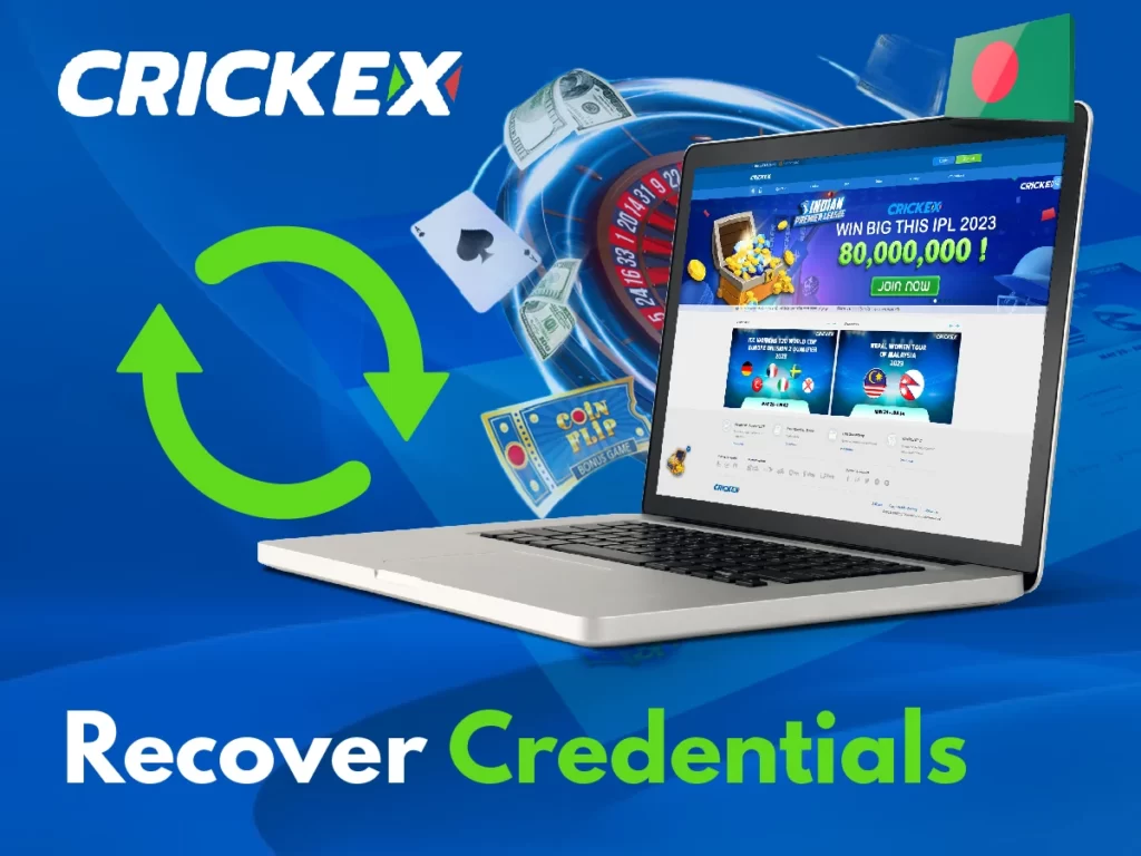 How to recover credentials in order to sign in to Crickex88 BD account